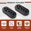 2PCS Exhaust Hangers, 4 Holes Adjustable Muffler Hanger,Universal Rubber Muffler Exhaust System,High-Density Isolation Insulator Bushing Shock