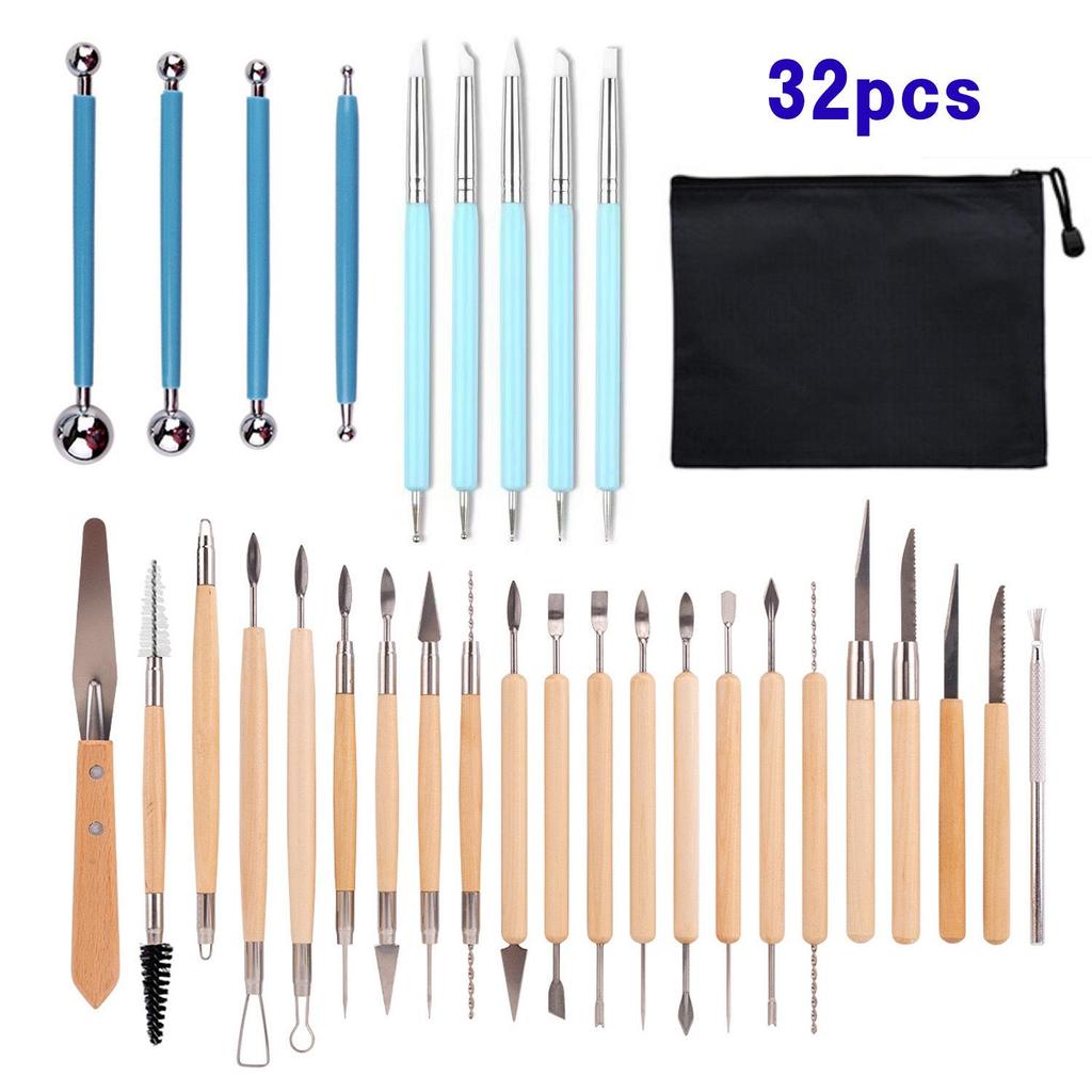 36-in-1 Polymer Clay & Keramik Modellierwerkzeug Set