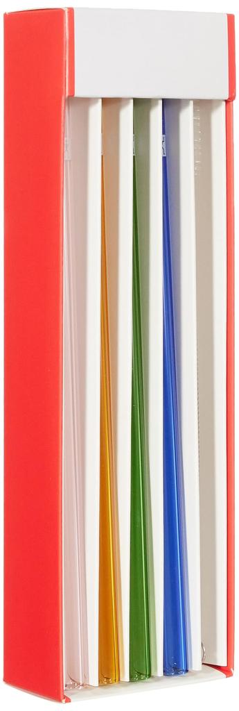ZWILLING Henckels ZWILLING Glass Straw Color Straight 4pcs Glass Transparent Eco Reusable Repeatable Heat Resistant Japanese Sorrent J.A. "Sorento