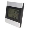 Digital Weather Clock Temperature and Humidity Display Aluminum  Digital Alarm Clock for Deskto