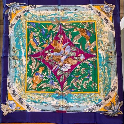 Used KARE90 TROPIQUES Scarf Silk