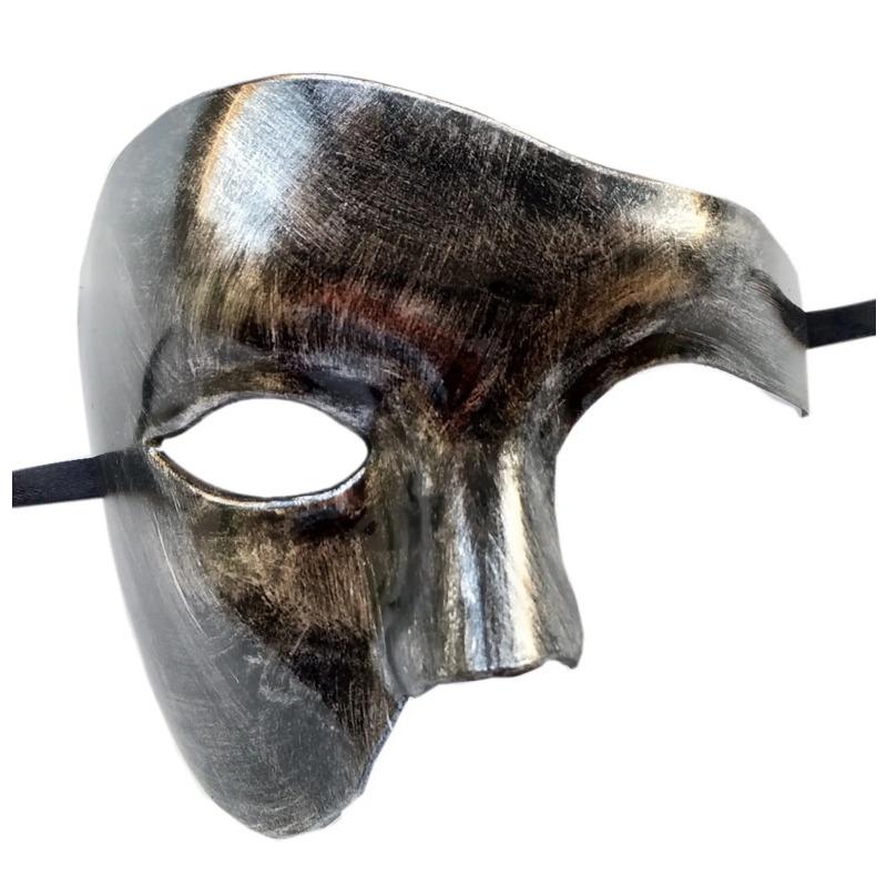 Carnival One-eyed Half-face Phantom Mask Vintage Antique Opera Phantom Dance Party Cosplay Costume Mask 2025