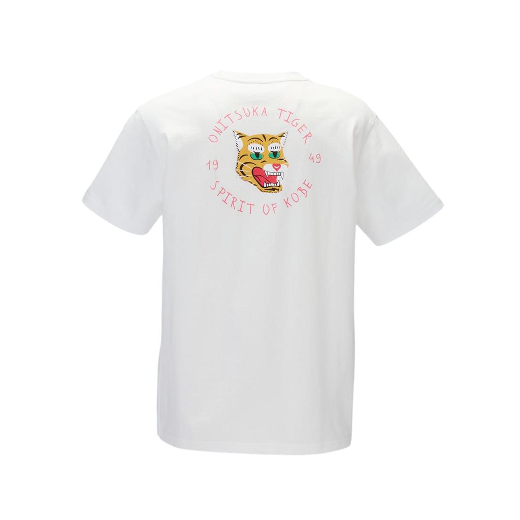 New Onitsuka Tiger GRAPHIC SS25 T Shirt Unisex Ecru 2183B460-700