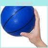 Aufblasbarer PVC-Basketball, robuster Outdoor-Sportball für Kinder, 18 cm, blau