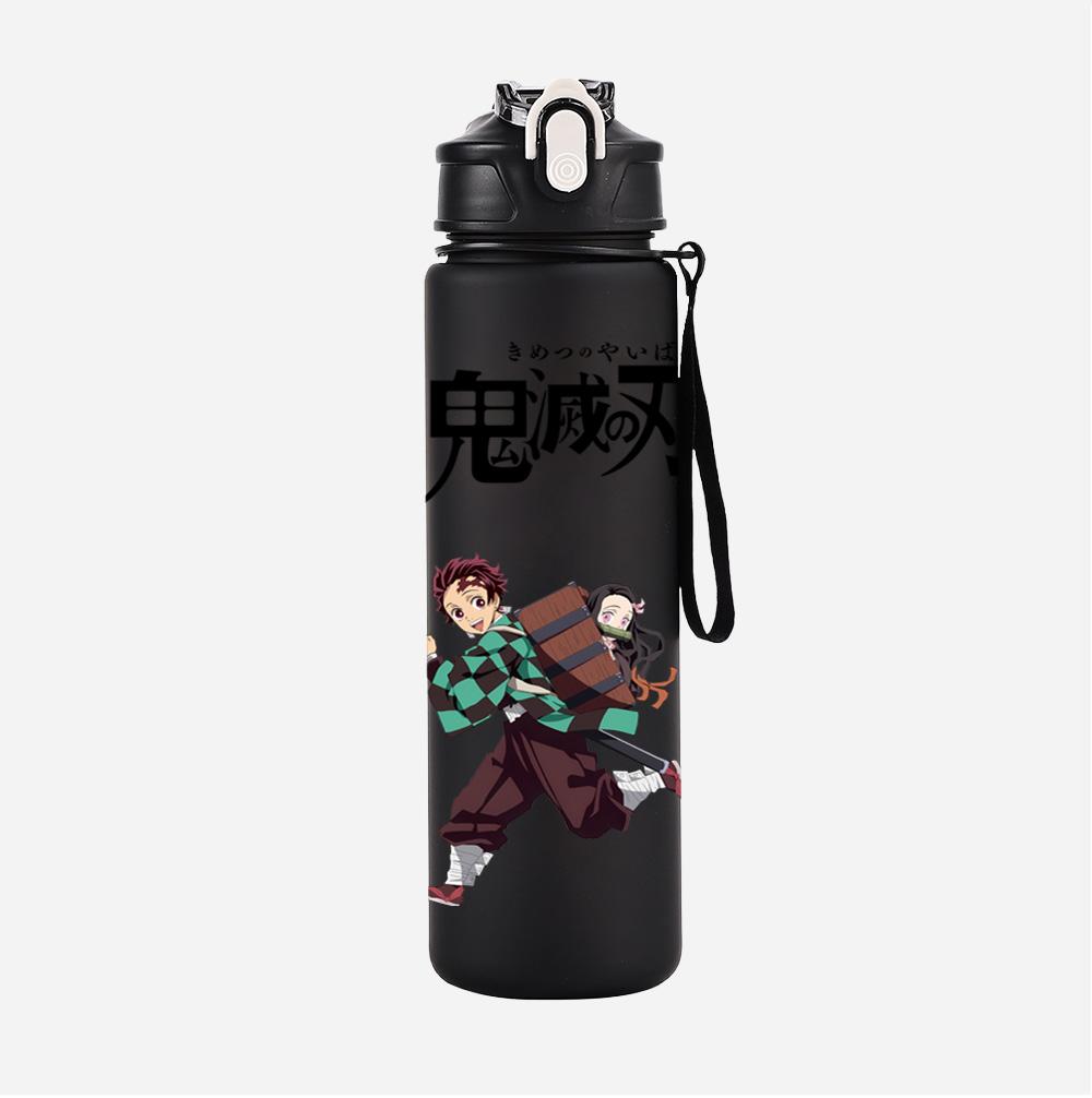 Anime Demon Slayer Printed Large Capacity Water Cup Demon Hunters Outdoor Portable Drinking Bottle for Boy Girl Gift