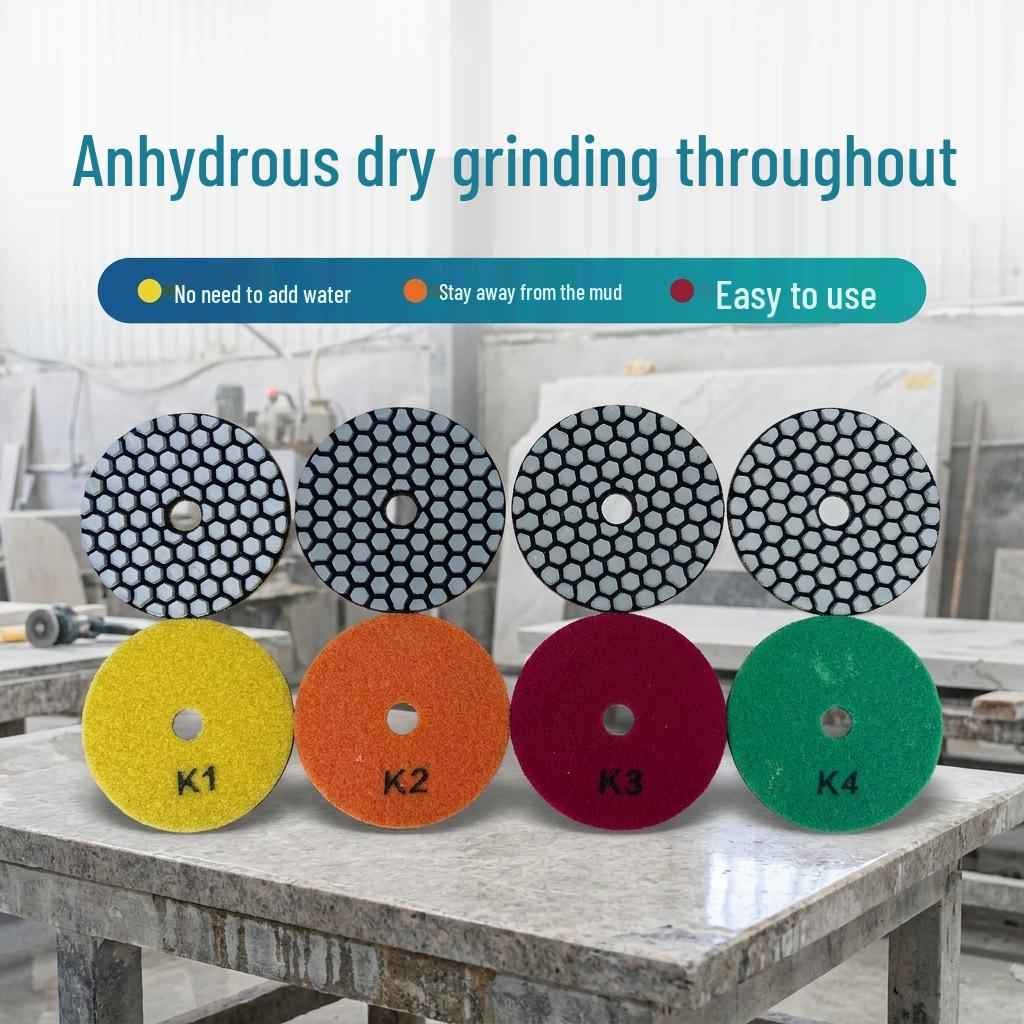 Stone Four-Step Dry Marble Polishing Pad for Walls