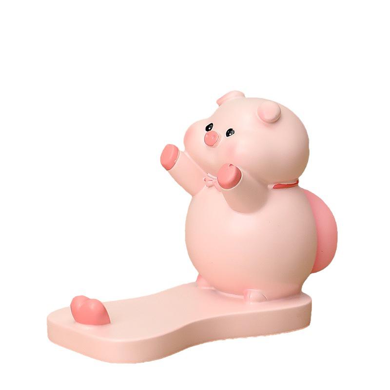 Resin Cartoon Phone Holder - Creative Small Ornament Figure