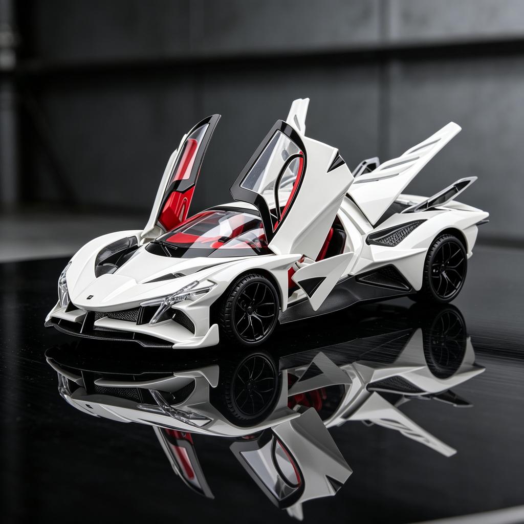 1:18 Apollo EVO Hypercar Alloy Model Metal Diecast Car Model Home Trendy Ornaments & Computer Desktop Decoration High Simulation