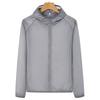 Summer Men's Sun Protection Clothing Lightweight Breathable Ice Silk Hooded Quick Dry Jacket Outdoor Anti-ultraviolet Skin Coat