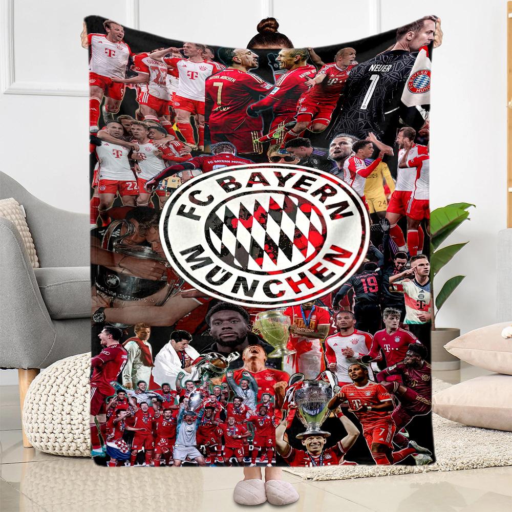 Bayern Munich Blanket Warmthful Decor Great for Seaside Bedding Picnics for All Seasons Modern Unique Gift for Family and Friends Camping
