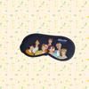 BTS Mitgliederfoto Schlaf-Augenmaske, Bangtan Boys Aufdruck Verdunkelungs-Augenbinde, Kpop ARMY Fans Reise- & Ruhe-Accessoire