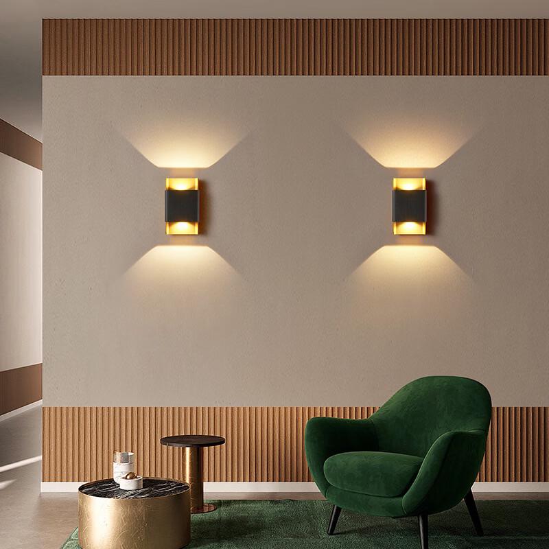 OEING Champagne Gold LED Wall Lamp