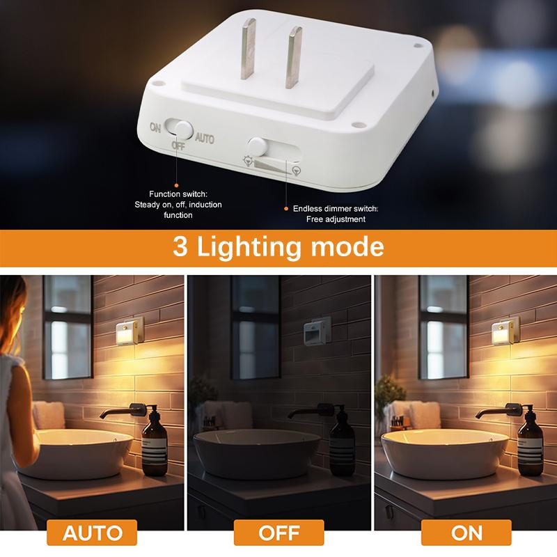 Motion Activated Night Light With Plug-in Design And 120° Detection Angle For Home Décor Lamp