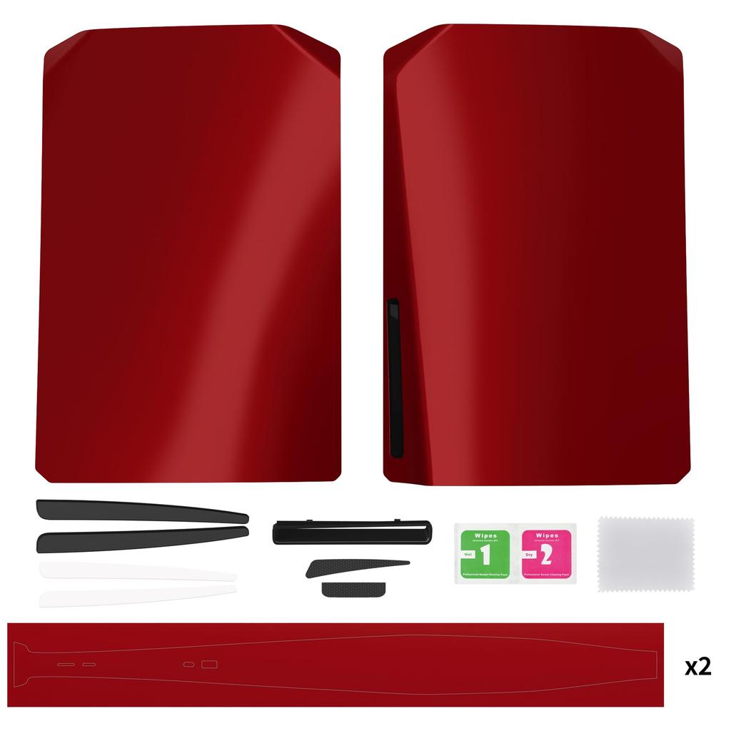 EXtremeRate eXcover Capa de Substituição para PS5 Versão Disco Inclui Substituição Superior e Inferior Faceplate e Carcaça Traseira de Substituição Personalizadas para