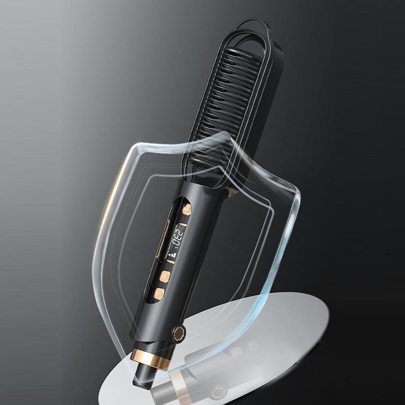 Multi- Function Hair Straightener Brush Multiple Gear Intelligent Temperature Control Electric Straightening Comb