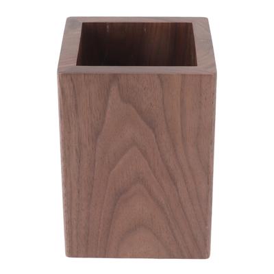 Cooking Utensil Container Smoothing Stable Large Capacity Simple Wooden Pen Holder for Kitchen