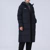 Li Ning Campus Series Einfarbiges Logo Kapuzen-Daunenmantel Lang Unisex Oberbekleidung Schwarz YYMT079-1