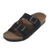 Günstige Sommer Frau Sandalen Flache Hausschuhe Wildleder Sandalen Kork Sohle Rutschen Casual Flip Flop Strand Hausschuhe Flache Schuhe Plus Größe 44