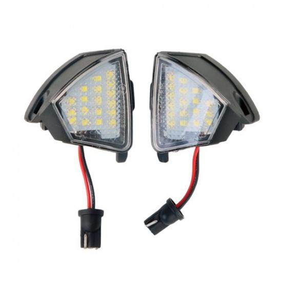 2X LED Side Mirror Puddle Light For Volkswagen Golf MK5 MKV GTi Passat Jetta Eos