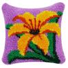Flowers Plants Series Latch Hook Kit Butterfly Handmade Embroidery Pillow 3d Segment Embroidery Pillow Wool Handcraft Supplies 