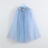 Girls Lightweight Sheer Princess Cape for Fantasy Dressing Up and Birthday Parties Soft Nylon Fabric Costume Accessory