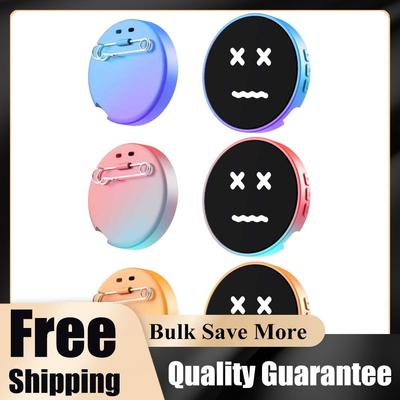 Electronic Anime E-Badge Display APP Bluetooth 5.4 Connection Dynamic Smart Touch Screen Animation Gradual Change Badge Gift