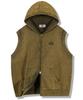 Gubin Washed Knit Vest Zip-Up