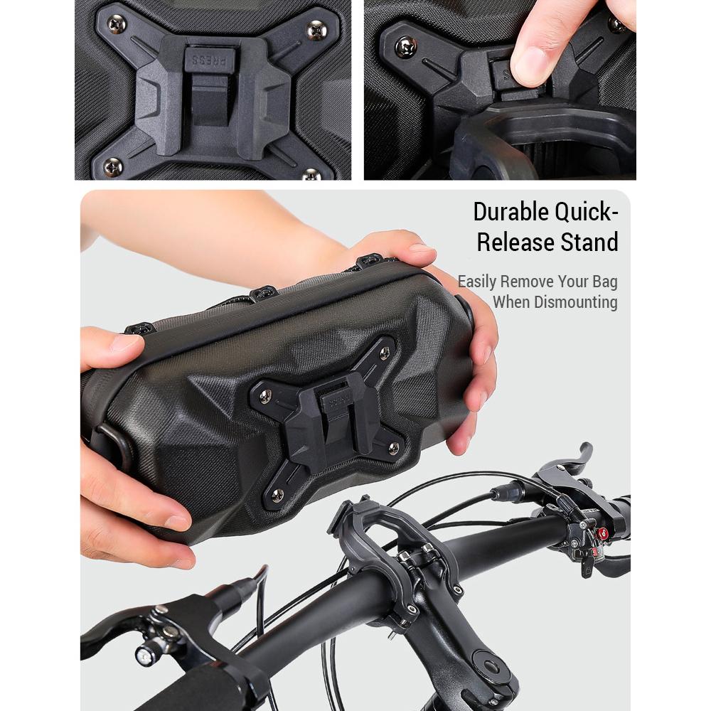 Mountain Bike Handlebar Bag Quick Release Bicycle Front Bag for Road/Folding Bikes Shoulder Bag