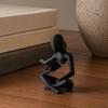 Abstract Reader Sculpture Ornament Mini Reading Figure Ornament  Living Room