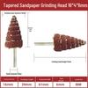 Sanding & Polishing Kit: Handle with Flap Wheel, Disc Sandpaper, Metal Polishing Wheel, Small Conical Flap Head