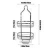 Bathroom Shower Hanging Rack,Stainless Steel Over Shower Head Caddy,Multifunctional Shower Rack For Storage Of Bath Products,Soap,Towels,Toiletries