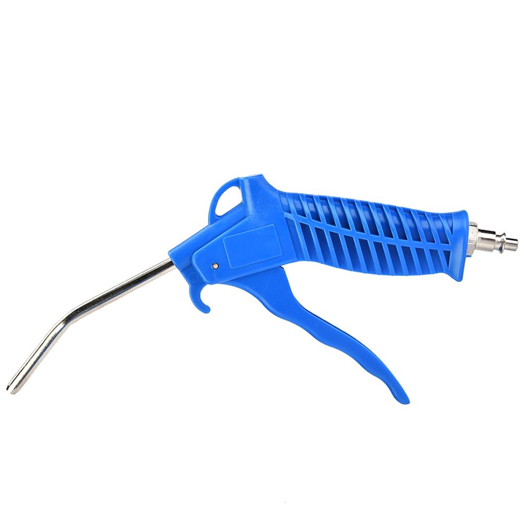 Blue Air Duster Gun Pneumatic Wind Blowing Kit Set with EU Connector PU Hose
