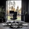 Halloween horror Printed Round Rug Carpet Chair Rug Area Rug Entryway Doormats,for Office Chair Living Room Bedroom Kitchen Room.