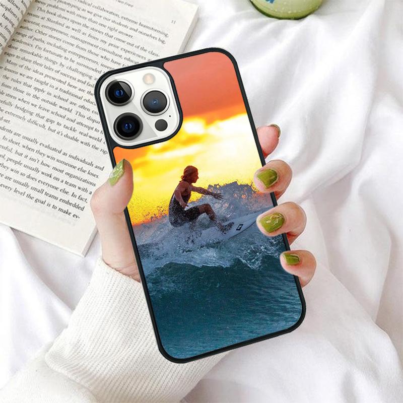 Extreme Sports Surfing Phone Case for iPhone 17 Air 16 Coque 15 14 12 13 PLUS 11 PRO MAX Back Cover Fundas Shell