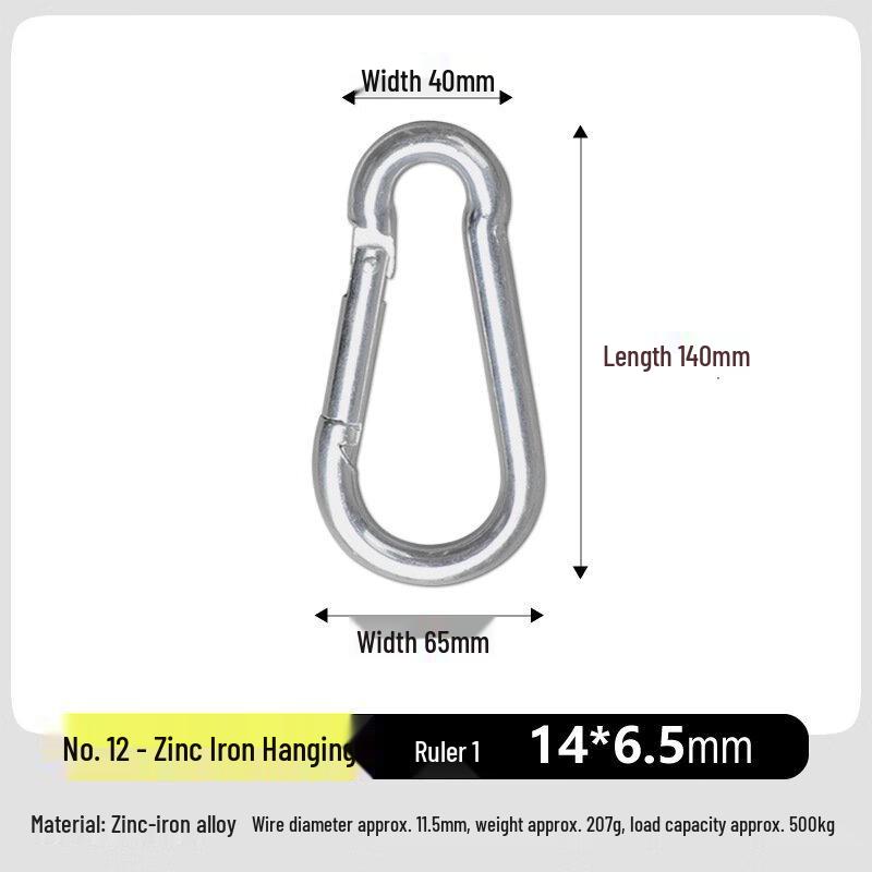 ZISIZ Galvanized Safety Buckle Hooks