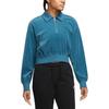 Nike Sweatshirts Women's Blue Lapel Moderate Regular DQ5939-457