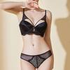 Französisches Sexy Glattes Nahtloses Ausgeschnittenes BH-Set, Push-Up Dessous-Set, Verbessert die Brustform & Sammelt Seitenfett für Frauen