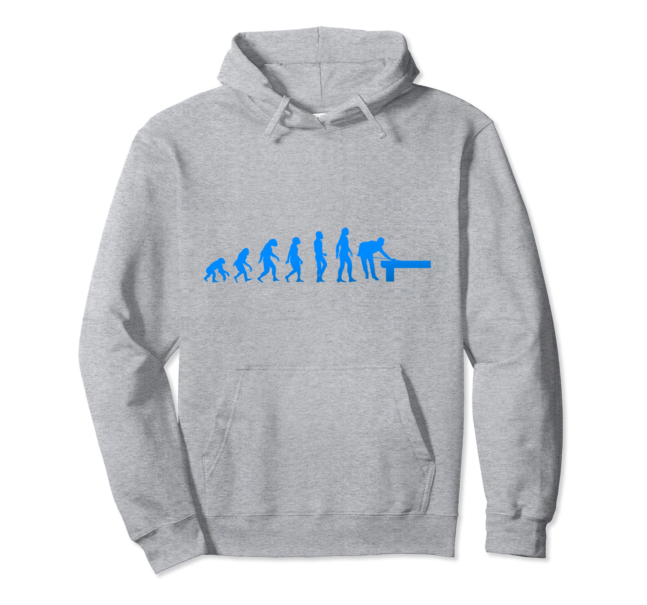 

Billiard Evolution Snooker Pool Chalk Billiard Player Cue Hoodie сірий колір