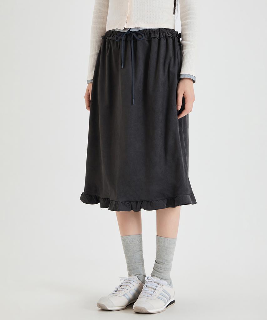 MIXXO Frilled Hem Elastic Skirt_Miwwhg35Ss