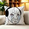 Feels Guy Wojak Meme Funny  Double-Sided Printed Cushion Cover Bedroom Bedside Sofa Pillow Case