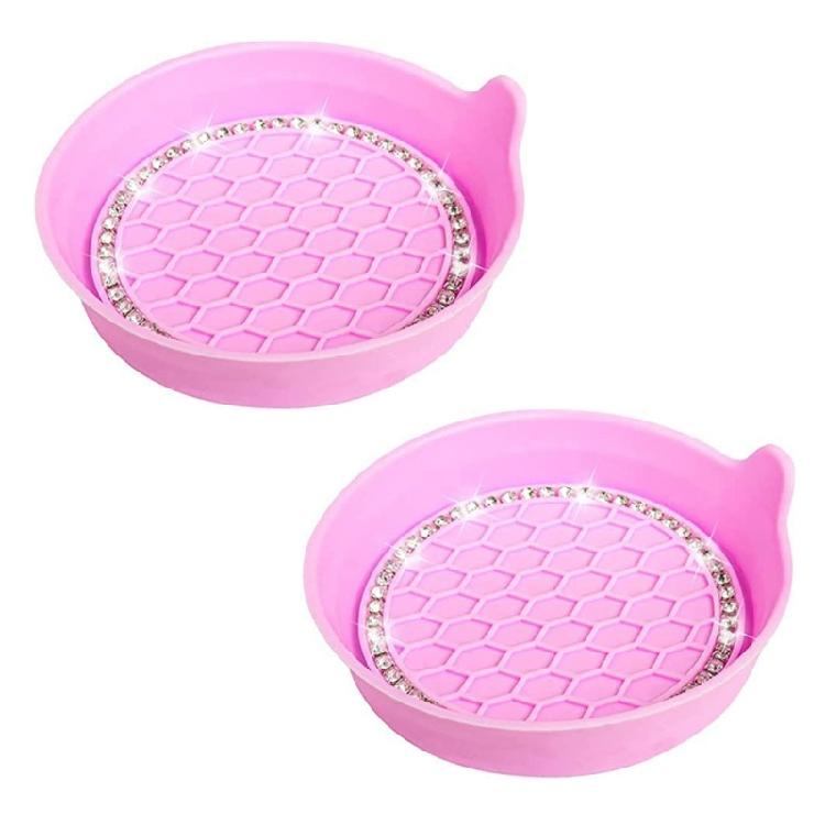 Cup Holder Pad Rhinestones Cup Holder Mat Bottle Holder Insert Coasters