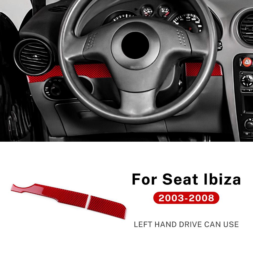 

Настоящая мягкая карбоновая наклейка для Seat Ibiza 6l 2003 2004 2005 2006 2007 2008 LHD Автомобиль Основная полоса водителя Аксессуары для интерьера