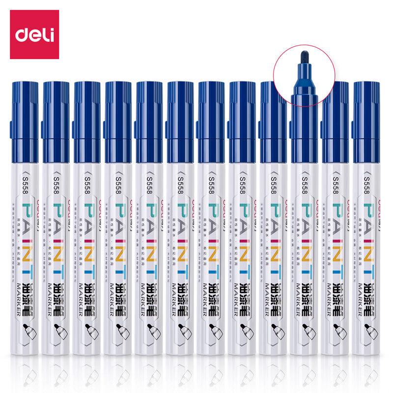 Deli S558 2.0mm Waterproof Oil Paint Marker Pen