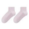 Summer Girls' Thin Antibacterial and Deodorizing White Short Socks, Pure Cotton Sweat-absorbing and Breathable Boneless Socks