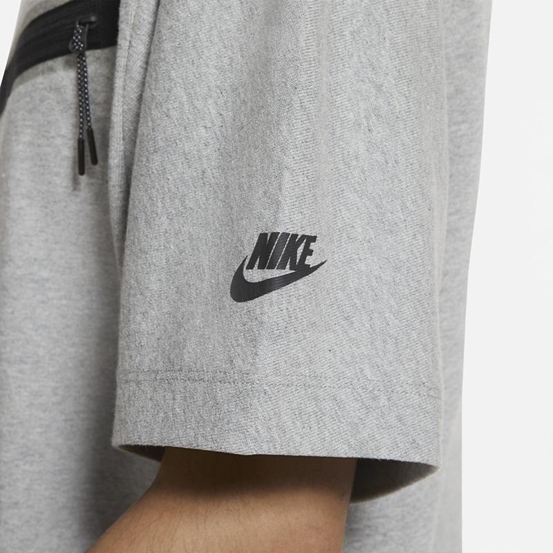 Nike T Shirts Men's Gray Crew Neck Moderate DH7818-063