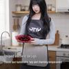 Detachable Thickened Kitchen Apron with Hand Wipes