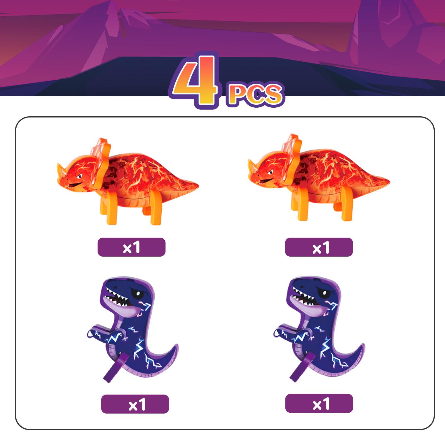 Magnetic Puzzle Dinosaur Building Blocks Toy, Gift for Boys and Girls, Dinosaur Toy, Vivid Color, Interactive