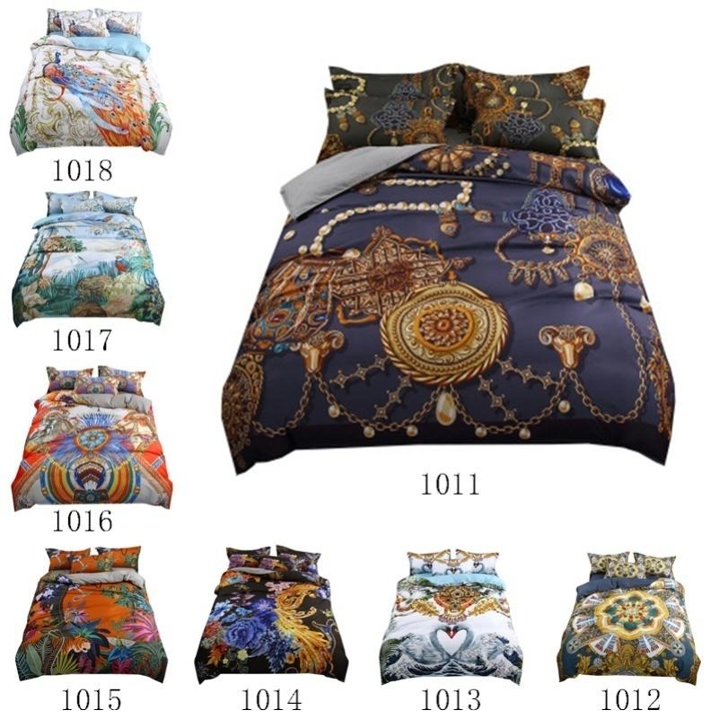 WTEMPO Airdom Nuovo Design Set Copripiumino 3D Bohemia Stampato Copriletto Queen King Size Poliestere Letto