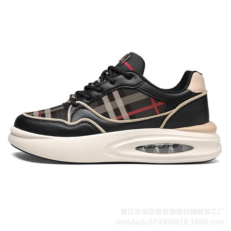 

Новая низкая повседневная обувь, персонализированная трендовая тканевая дышащая спортивная обувь, студенческая парная обувь на толстой подошве с воздушной подушкой, мужская обувь 45 чёрный