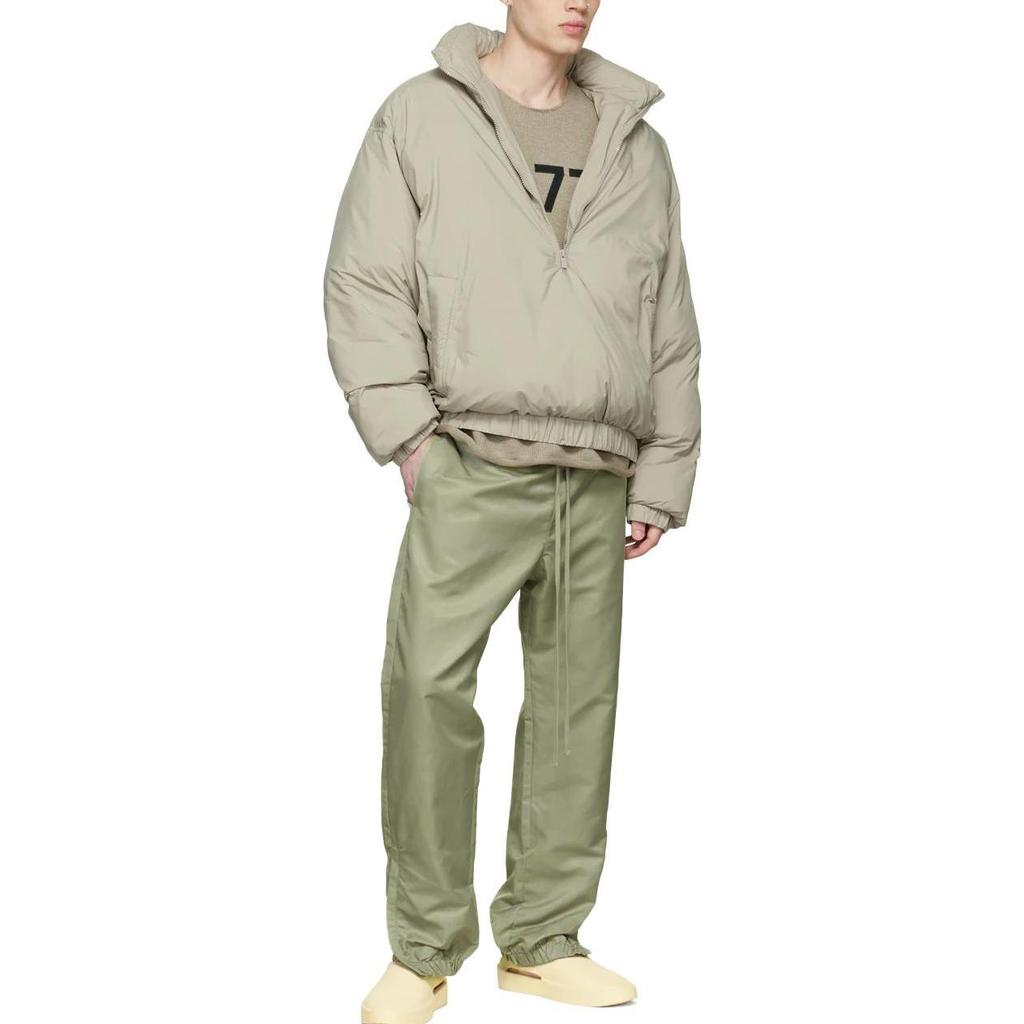 Fear of God Essentials Pantalones de Chándal de Punto Unisex Gris Verde FOG-SS22-752
